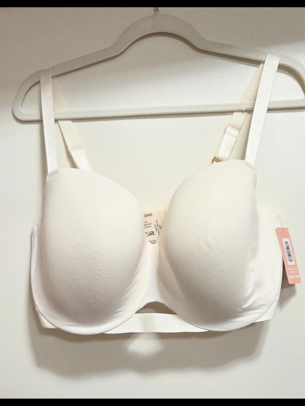 ThirdLove Pima Cotton T-Shirt Bra 40F NWT